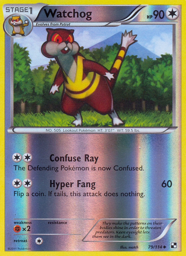 Black & White Watchog #79/114 reverse holo